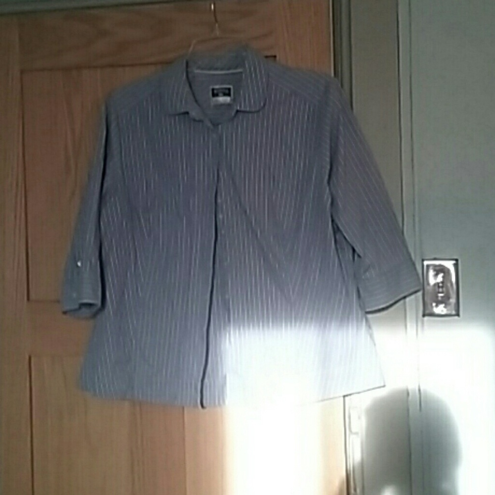 Plus size button up blouse